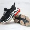 Balenciaga черные с белым и красным