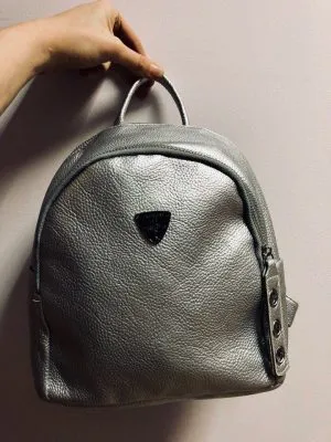 Женский рюкзак R12 серебро