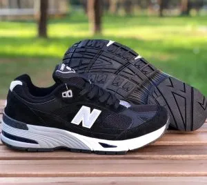 Мужские New Balance 991 черные с серым