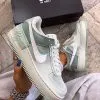 Кроссовки Nike Air Force Shadow мятные на толстой подошве