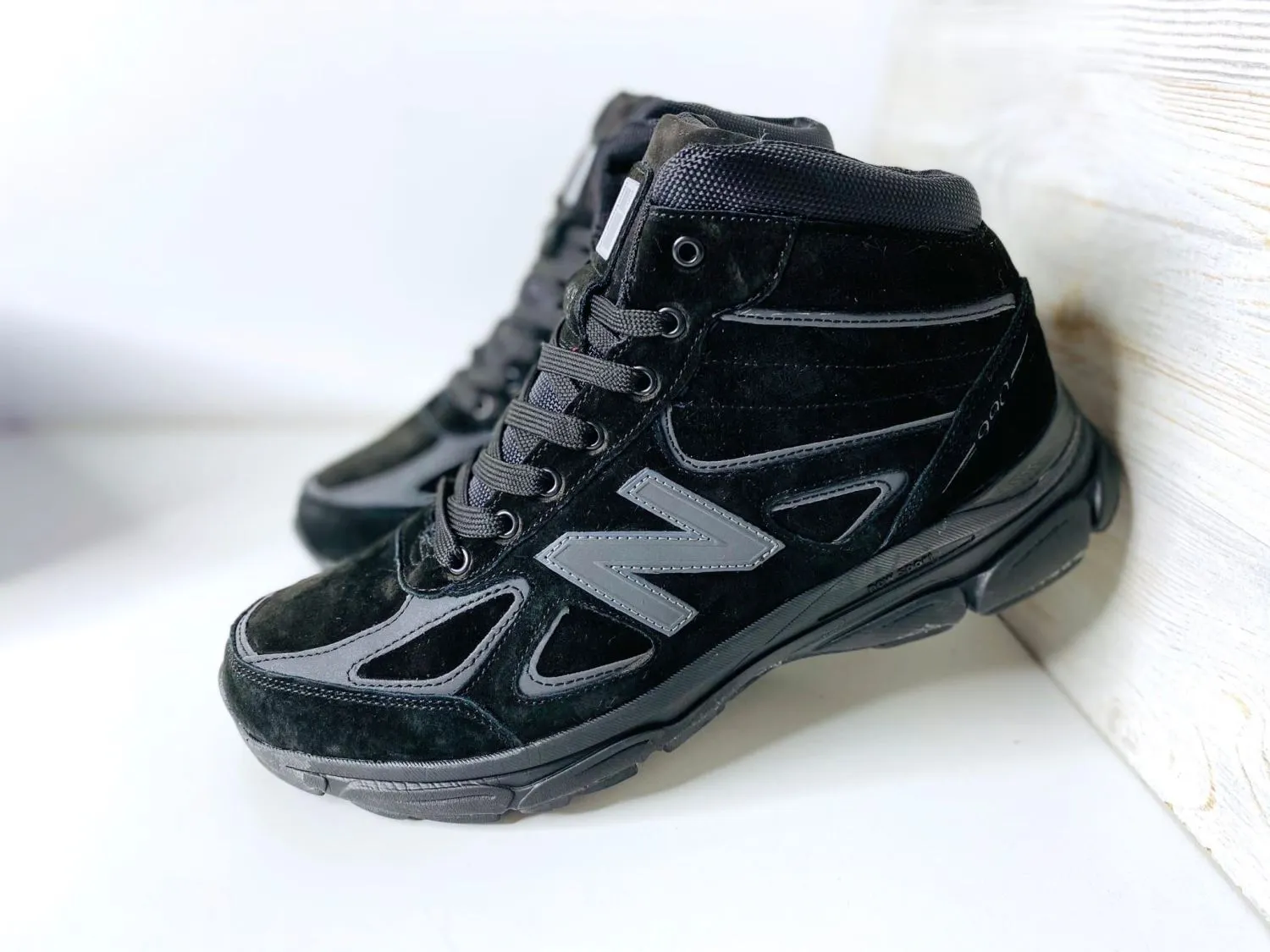New Balance 990 черные с мехом