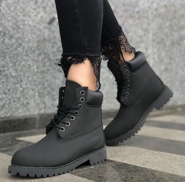 Timberland черные с мехом