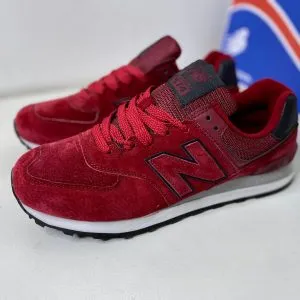Кроссовки New Balance (Нью Баланс) 574 бордовые Вишня