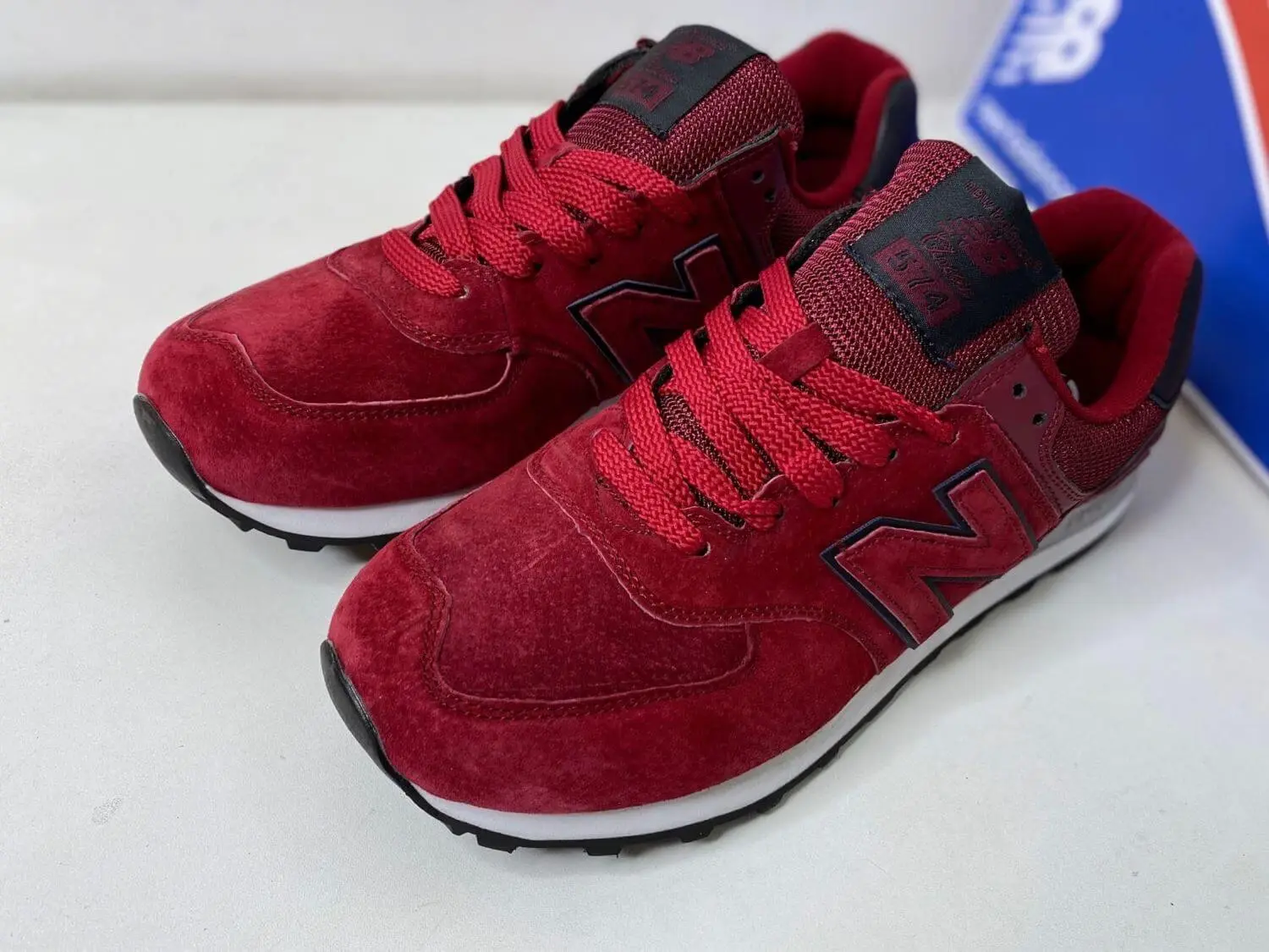 New Balance 574 Вишня бордовые