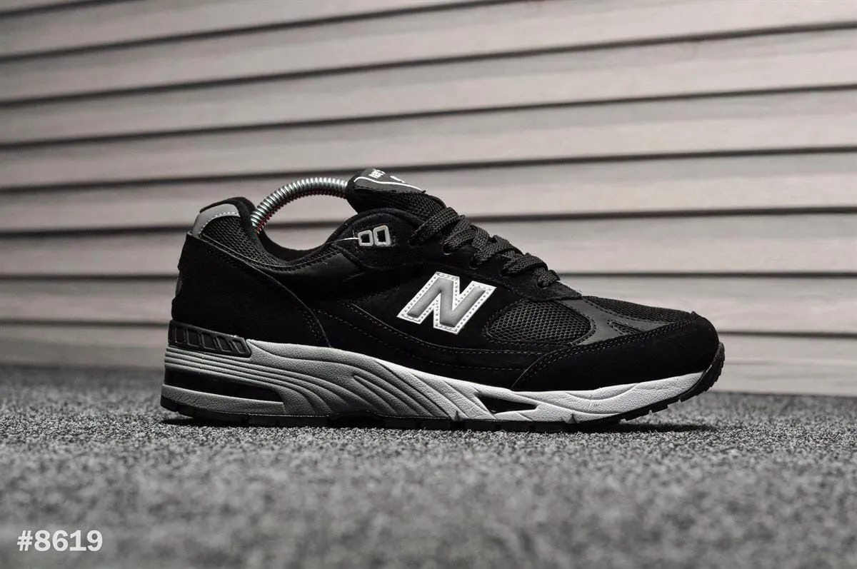 Мужские New Balance 991 черные с серым