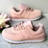 New Balance 574 персик эко кожа