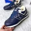 New Balance 574 Santa синие с мехом