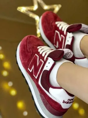 New Balance 574 Бургунди бордовые