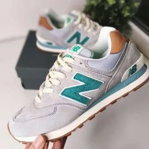 Кроссовки New Balance (Нью Баланс) 574 серые Эвкалипт