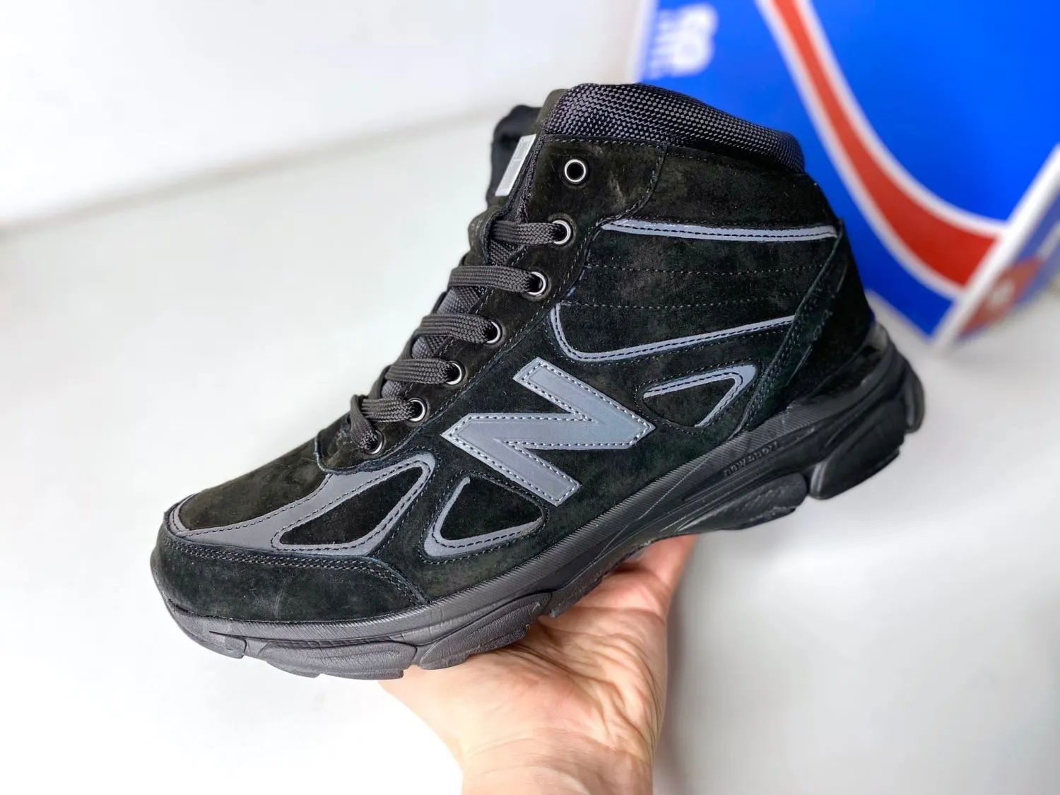 New Balance 990 черные с мехом