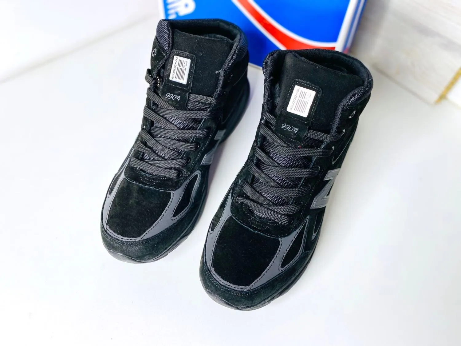 New Balance 990 черные с мехом