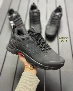 Adidas Climaproof черные кожаные