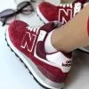 New Balance 574 Бургунди бордовые