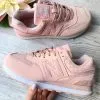 New Balance 574 персик эко кожа