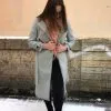 Женское пальто бордовое каберне