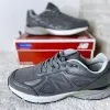 Кроссовки New Balance (Нью Баланс) 990 серые кожаные