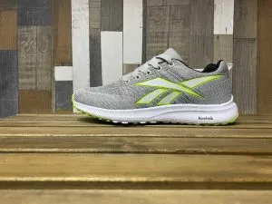 Reebok серые с салатовым