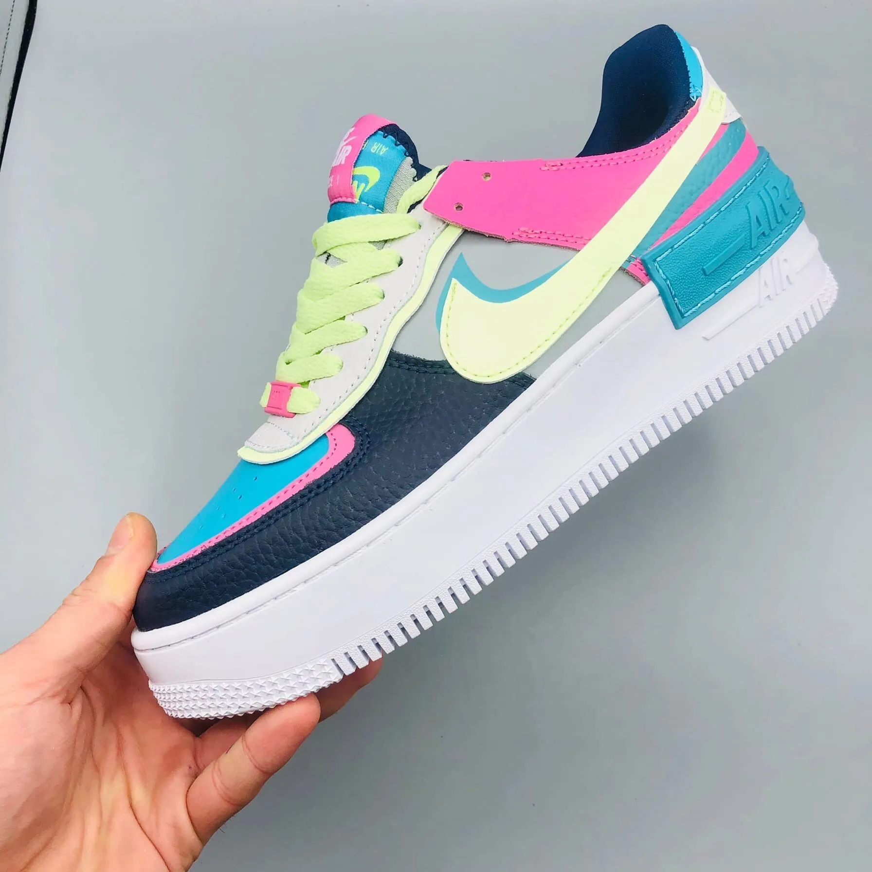 Nike Air Force 1 Shadow Lime-Pink