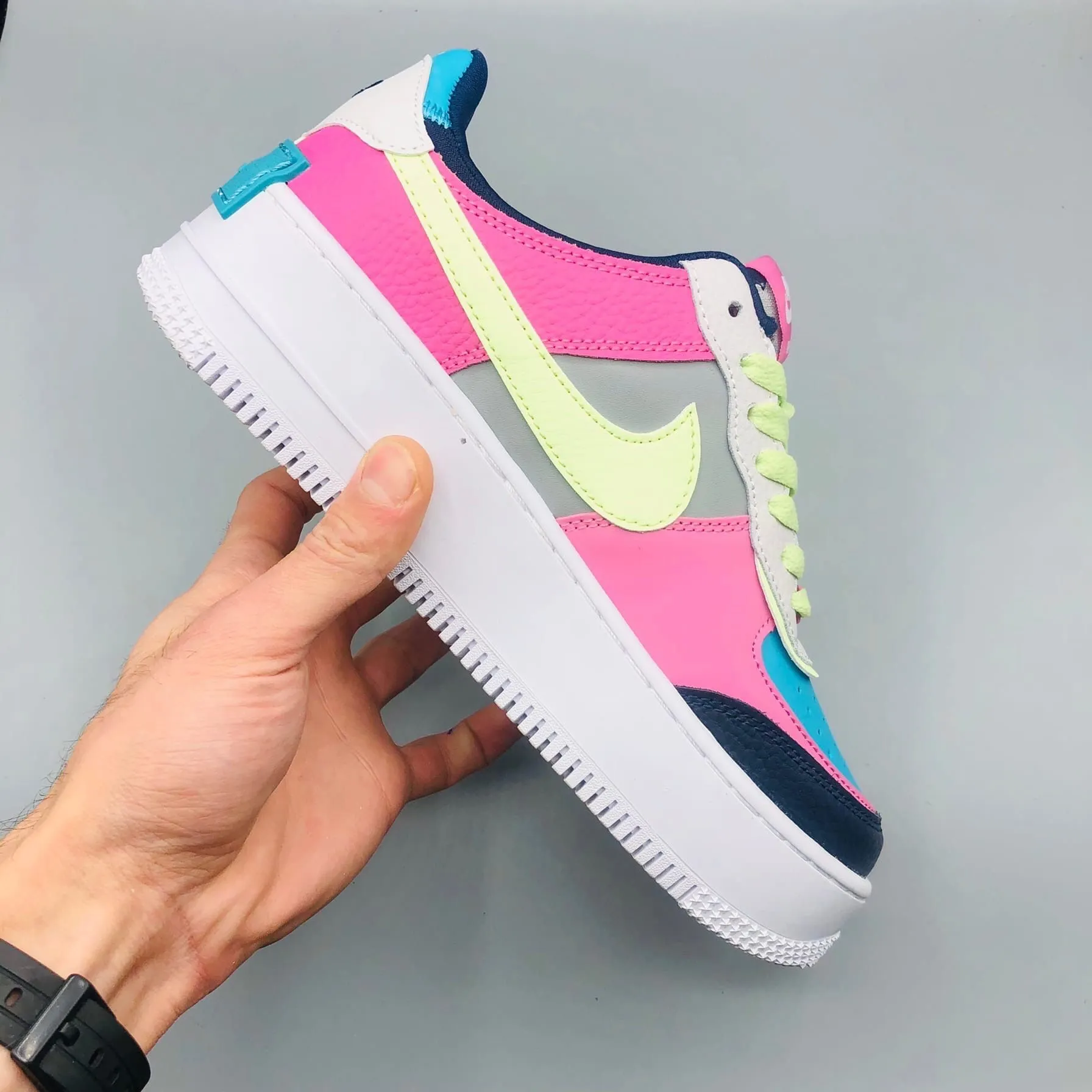 Nike Air Force 1 Shadow Lime-Pink