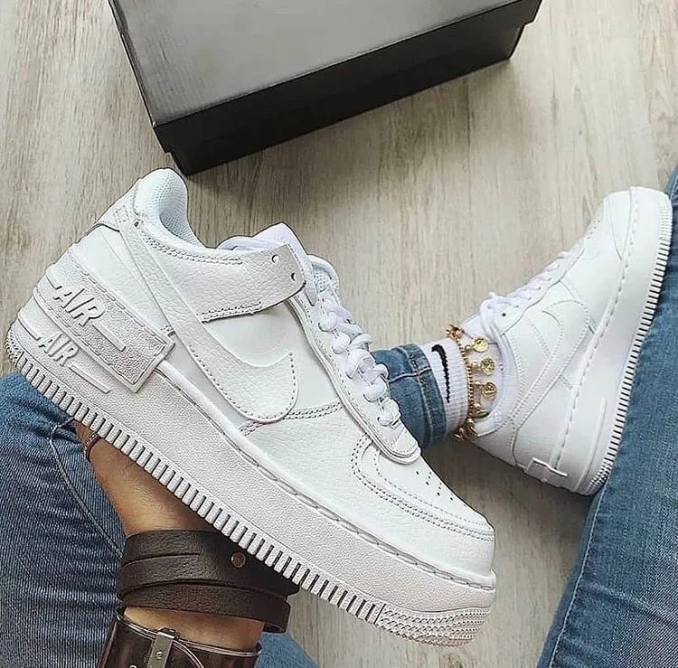 Женские Nike Air Force Shadow white