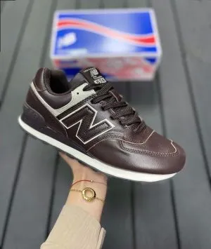 Кроссовки мужские New Balance (Нью Баланс) 574 коричневые Шоколад