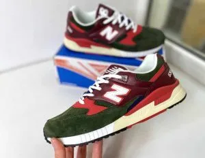 New Balance 530 зеленые с красным