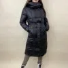 Женская куртка Ариана с поясом черная