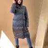 Женская куртка трансформер зимняя серая