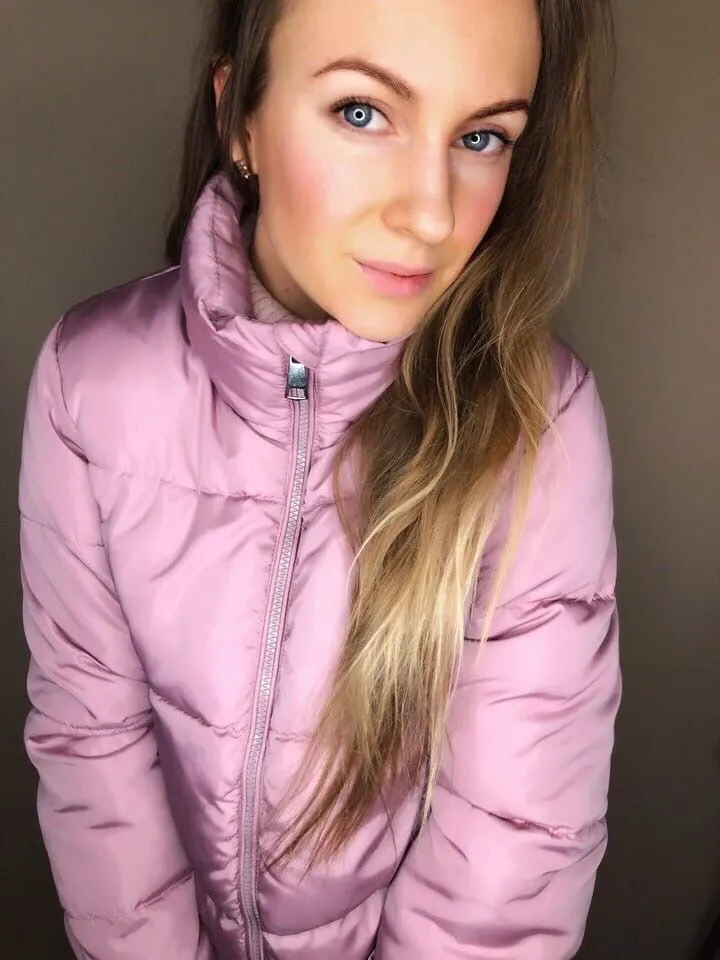 Женская дутая куртка розовая Женская дутая куртка розовая