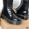 Doctor Martens кожаные черные с мехом и без
