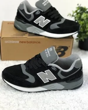 Кроссовки мужские New Balance (Нью Баланс) 999 черные с серым