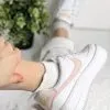 Белые низкие кроссовки Nike Air Forse 1 Sage