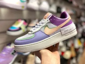Nike Air Force Shadow сиреневые с сеткой