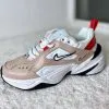 Nike M2K Tekno бежевые с красным