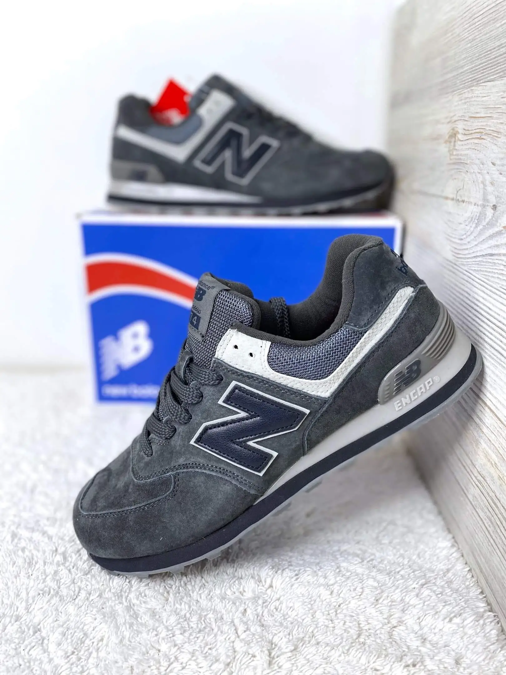 Мужские New Balance 574 темно-серые