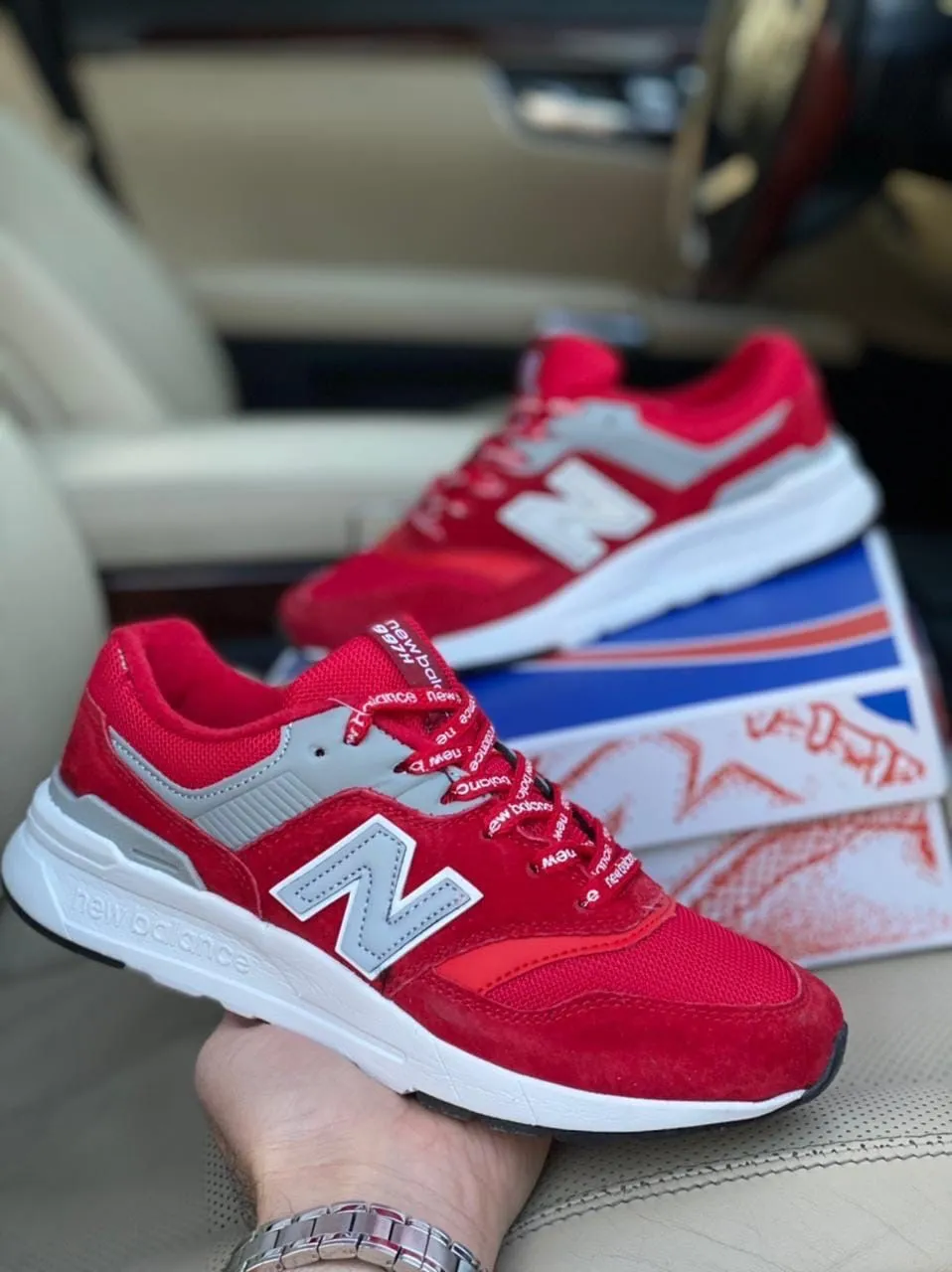 New Balance 997 желтые с синим