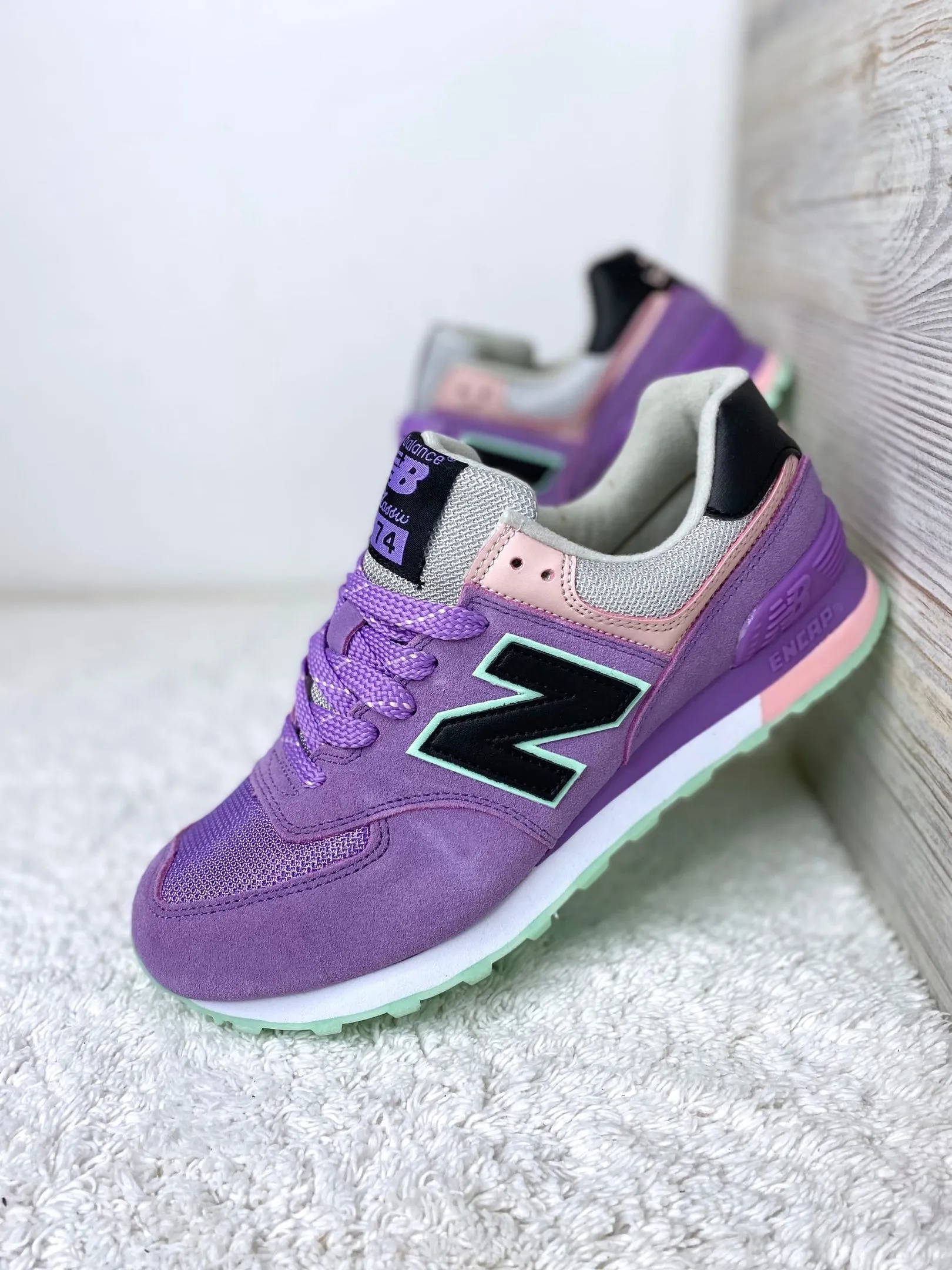 New Balance 574 сиреневые