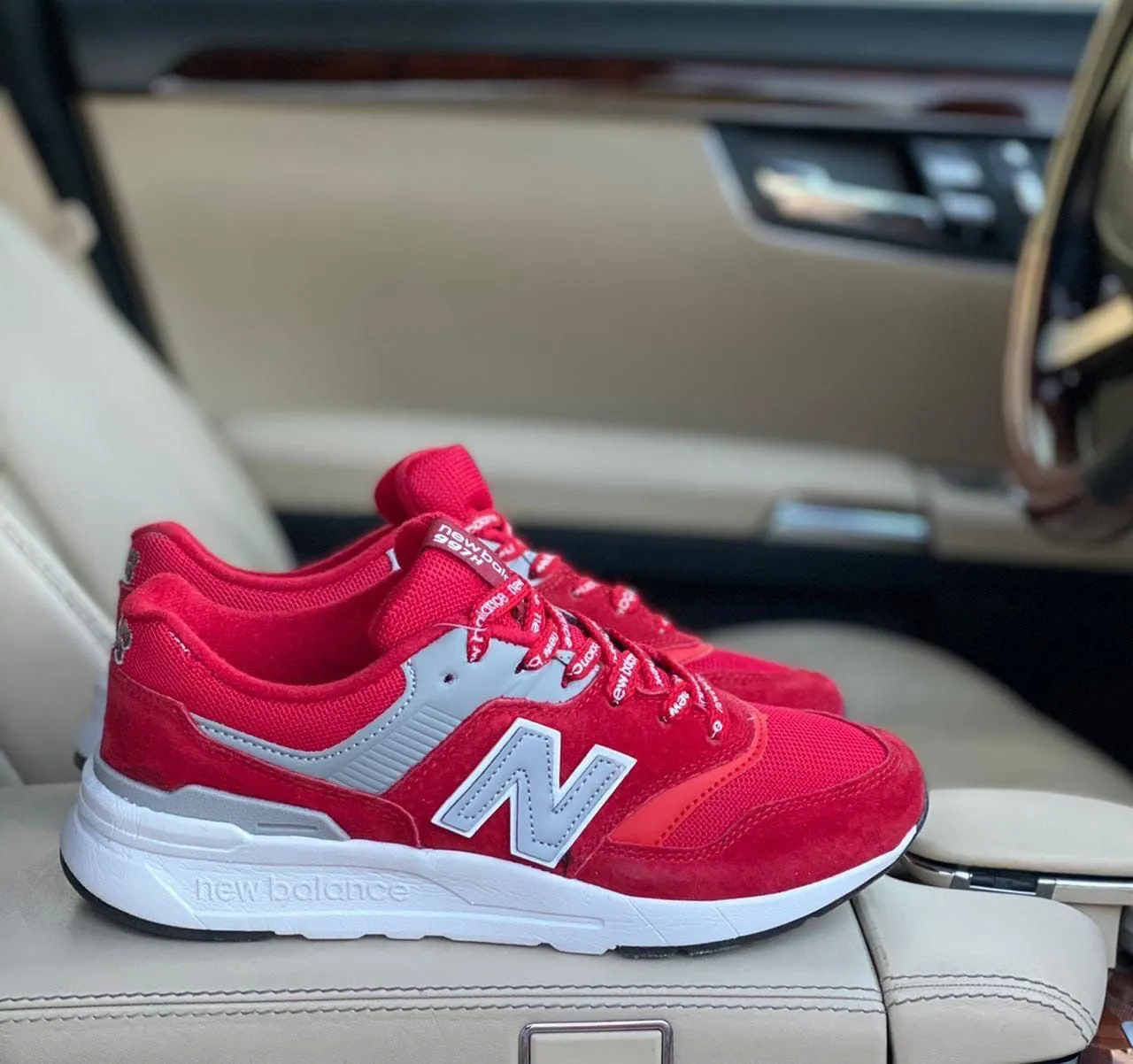New Balance 997 желтые с синим
