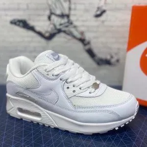 Кроссовки Nike Air Max  белые с сеткой