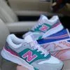 New Balance 997 белые с изумрудным