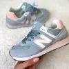 New Balance 574 голубые c розовым