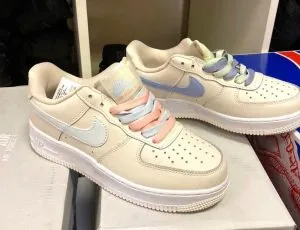 Кроссовки Nike Air Force 1 beige цветные
