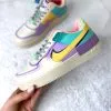 Nike Air Force Shadow yellow blue