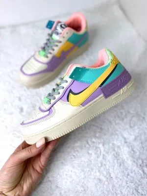 Nike Air Force Shadow yellow blue