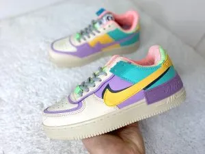 Nike Air Force Shadow yellow blue