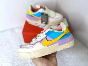 Nike Air Force Shadow yellow blue