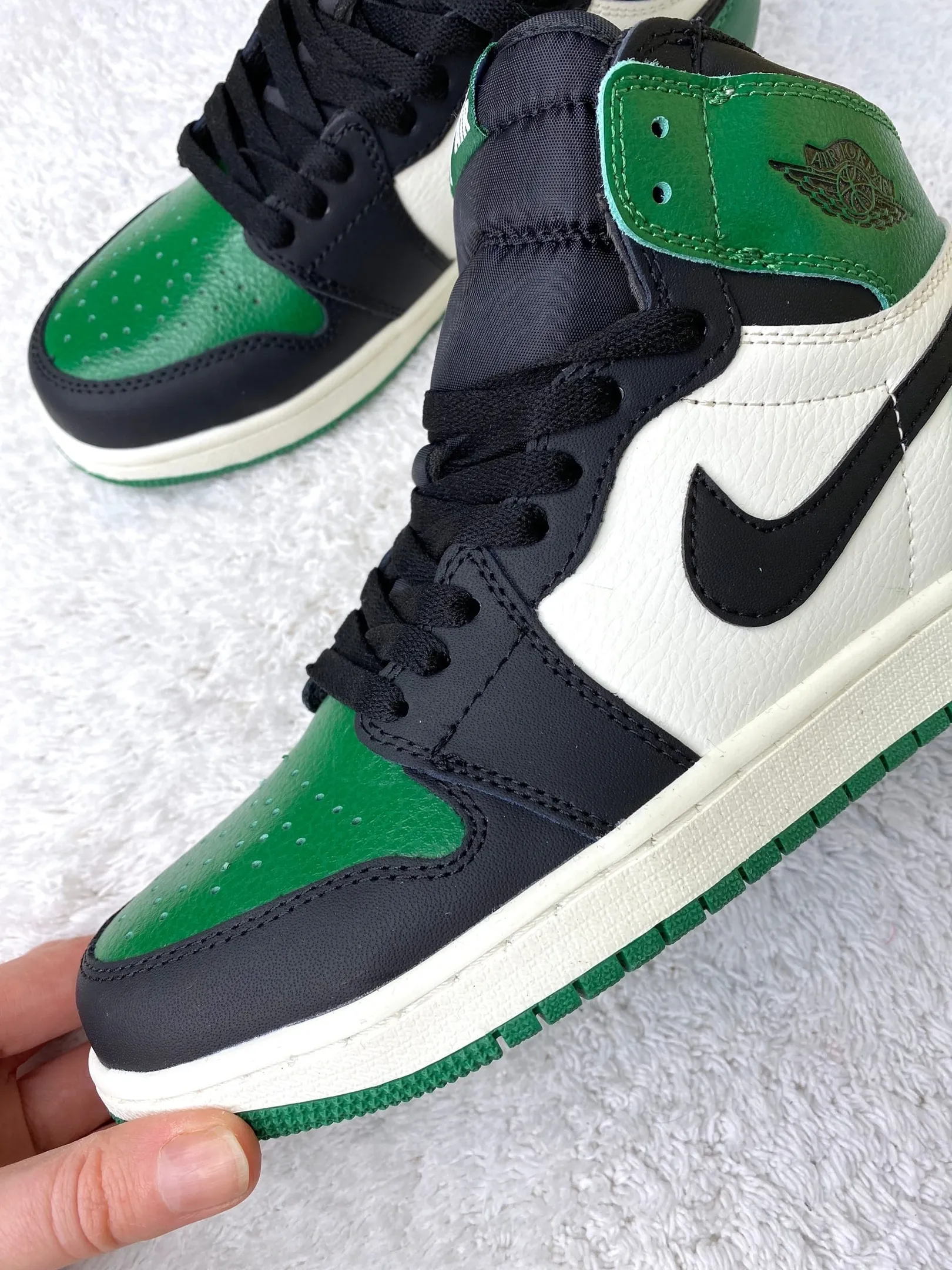 Nike Air Jordan lux бело зеленые