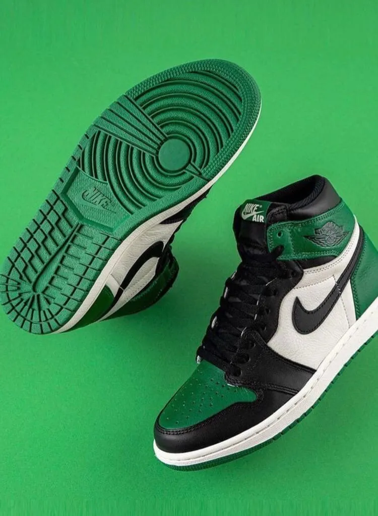 Nike Air Jordan lux бело зеленые