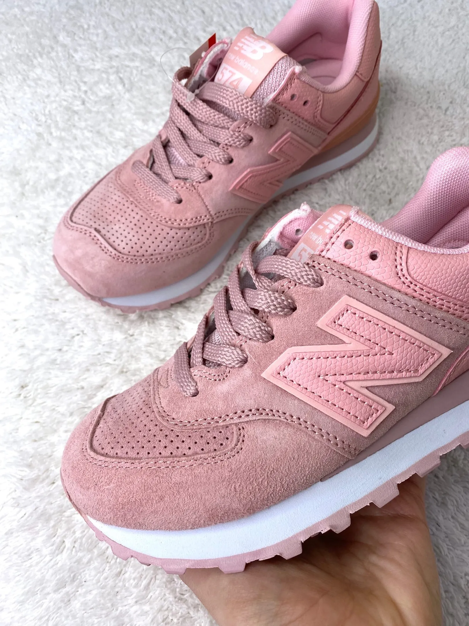 New Balance 574 Вуаль розовые