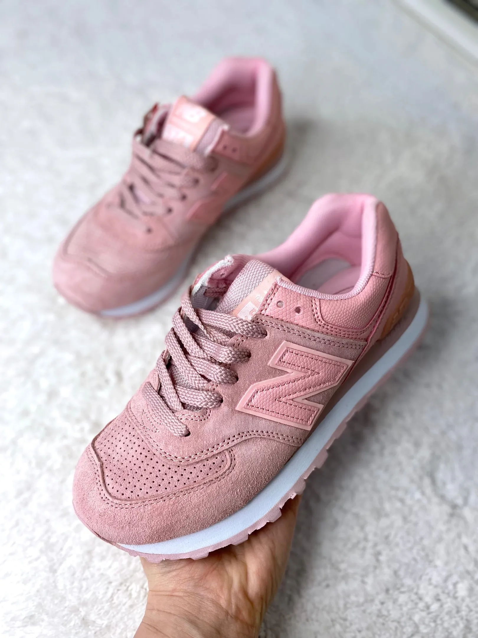 New Balance 574 Вуаль розовые